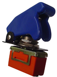 Botão Modelo Caça - Azul - Atuador de Plástico (0,003 gr)